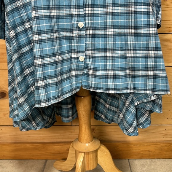 Tulip soft cotton high low hi lo tunic dress roomy Large XL lagenlook pockets - Picture 3 of 13